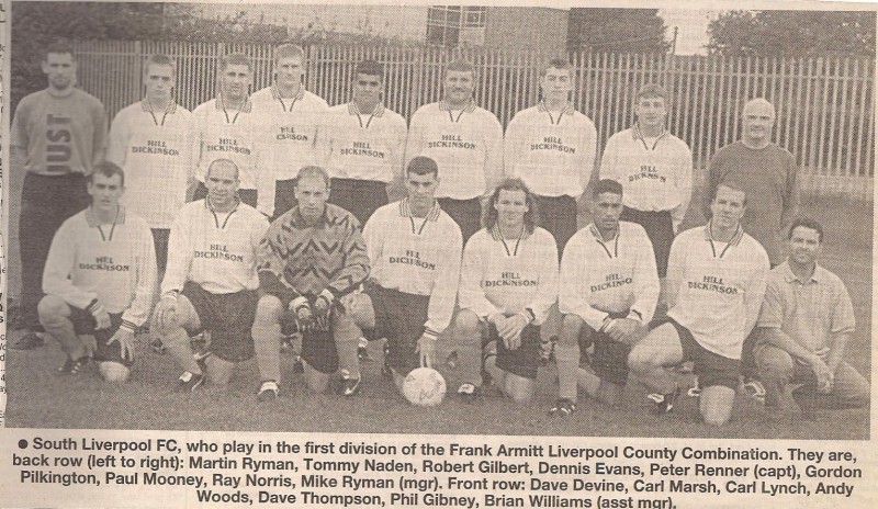 South Liverpool Football Club - 1990's County Combination
